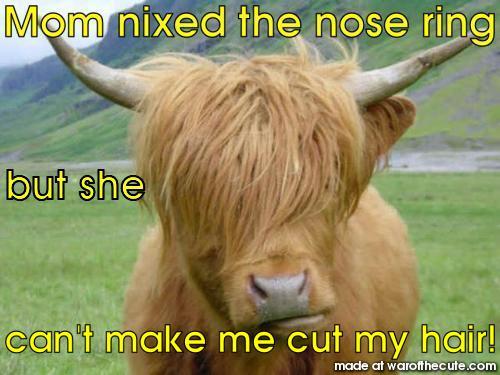 Mom nixed the nose ring